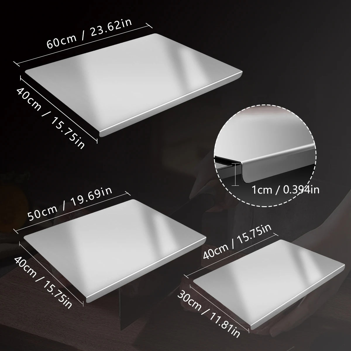 304 Stainless Steel Cutting Board For Kitchen Food Preparation