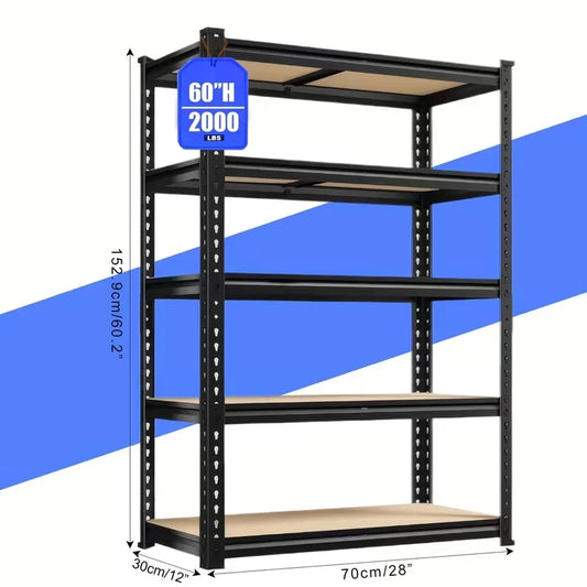 Heavy Duty Garage Shelving 2000Lbs Capacity Storage Racks
