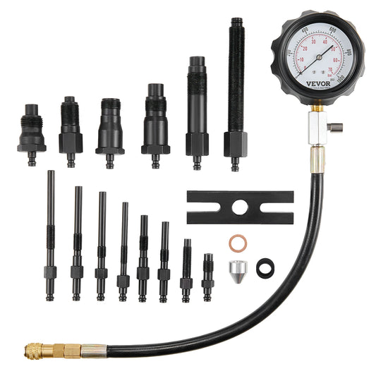 SucceBuy Diesel Engine Compression Tester 18 Piece Cylinder Test Kit