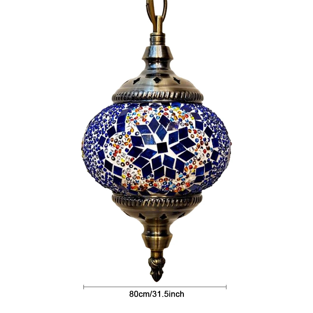 Turkish Moroccan Mosaic Pendant Light Hanging Ceiling Lamp