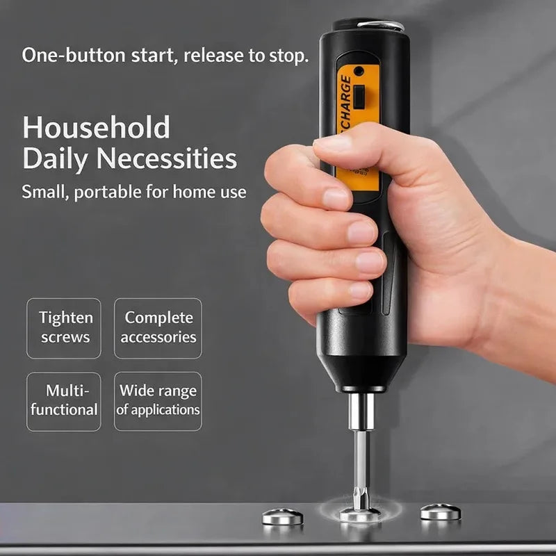 Rechargeable Multifunction Electric Screwdriver Set With Intelligent Impact