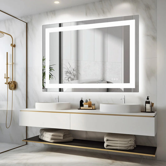 JHK LED Wall Mounted Bathroom Vanity Mirror With Memory Function