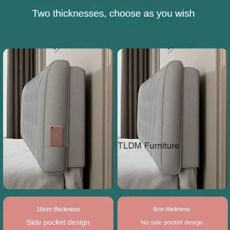 Backrest Soft Bed Headboard Skin Friendly American Flannel