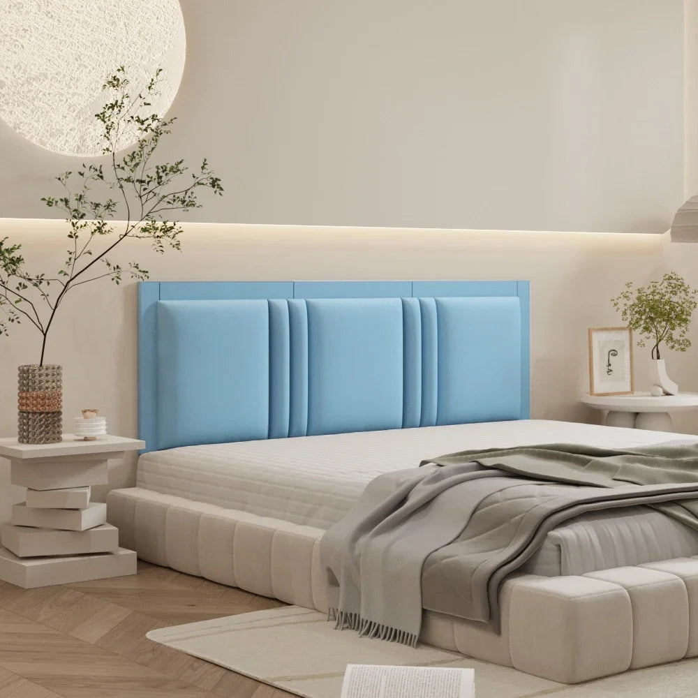 CommercialGrade UpholsteredHeadboardPanel For QueenAndKingBeds DeluxeEdition PeelStick
