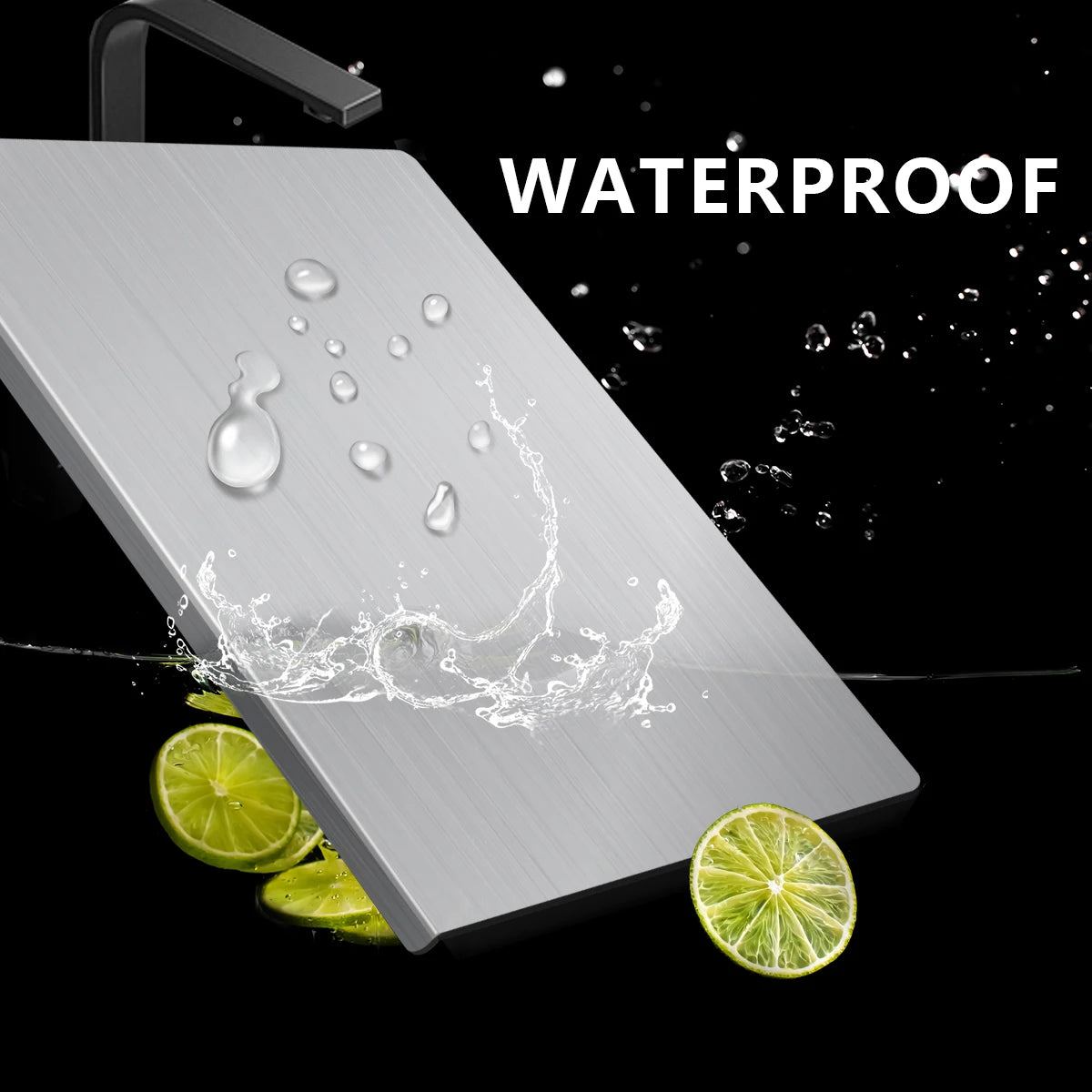 304 Stainless Steel Cutting Board Rolling Kitchen Prep Surface