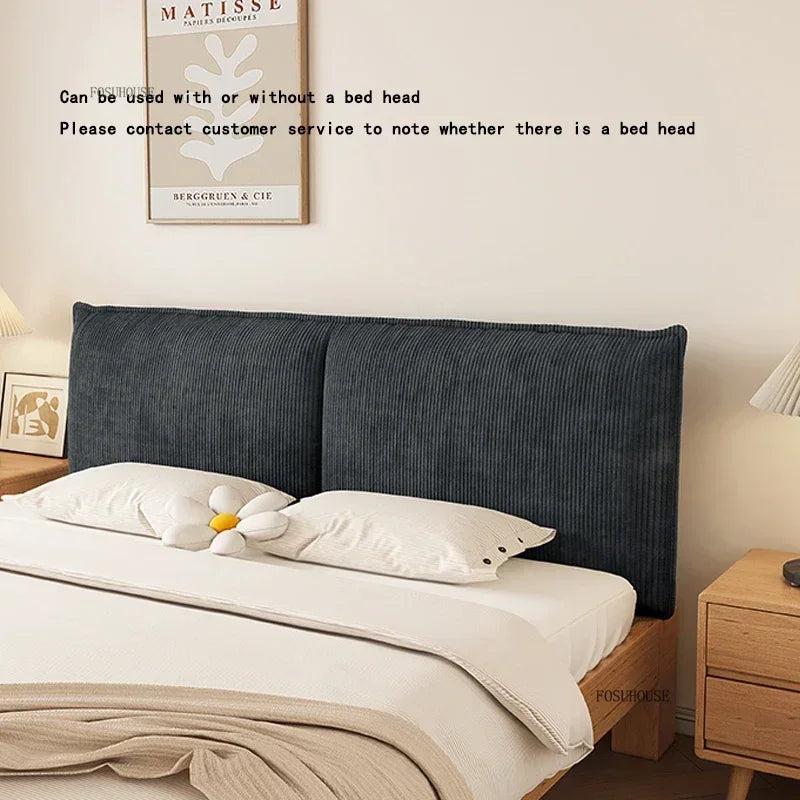 FOSUHOUSE European Corduroy Bed Headboards With Soft Backrest