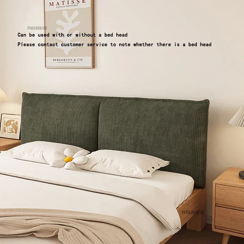 FOSUHOUSE European Corduroy Bed Headboards With Soft Backrest
