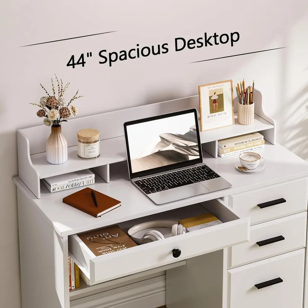 DAFIFY Ever Winner Desk With Drawers for Small Spaces