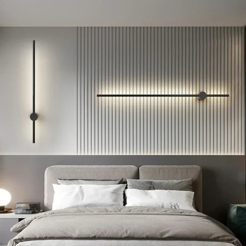 ENERLORD Nordic Luxury LED Strip WallMounted Lamp BedroomSpace BedsideLighting ReadingLight