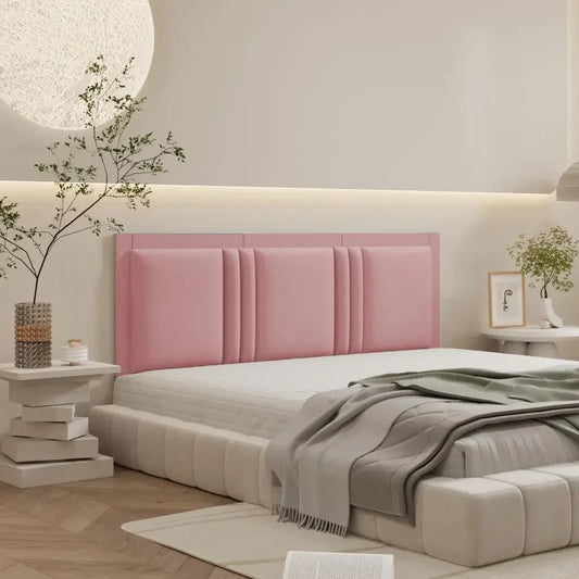 CommercialGrade UpholsteredHeadboardPanel For QueenAndKingBeds DeluxeEdition PeelStick