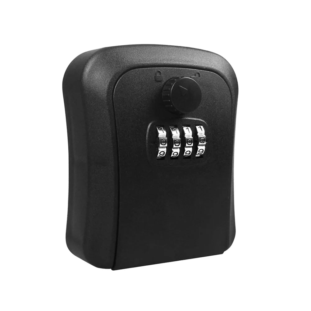 4 Digit Combination Lock Box Wall Mounted Key Safe