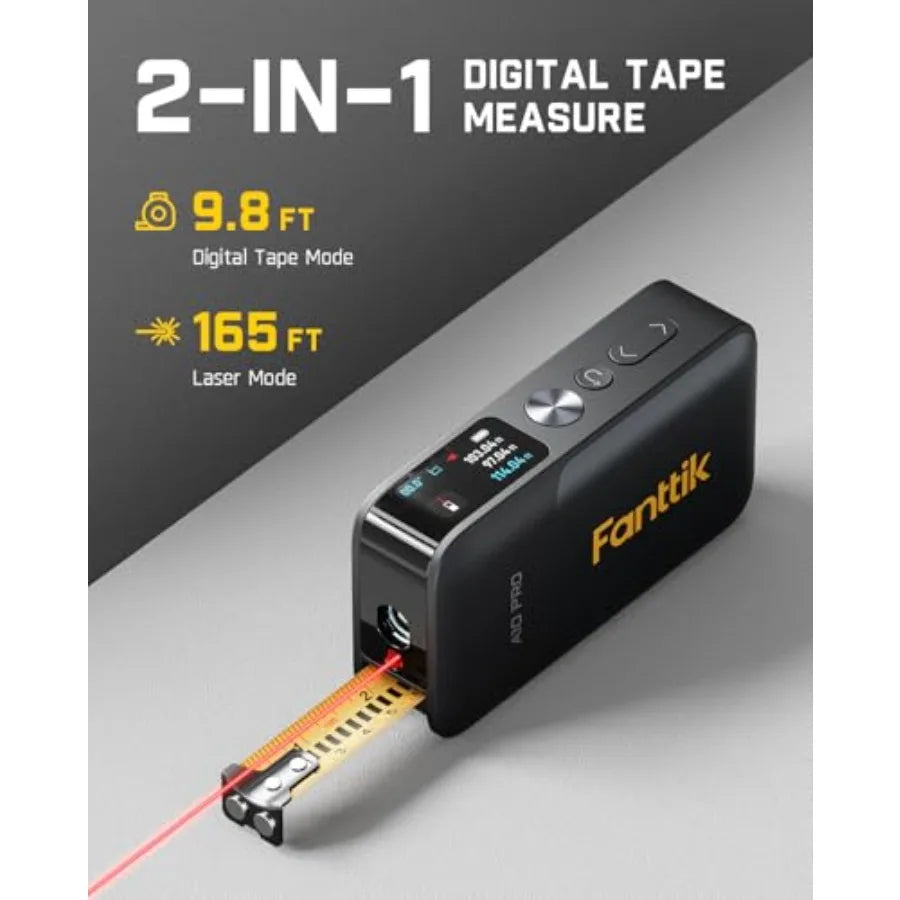 SHXI E2 Ultra Mini Electric Screwdriver And Fanttik A10 Pro 2-In-1 Digital Laser Tape Measure With HD IPS Display