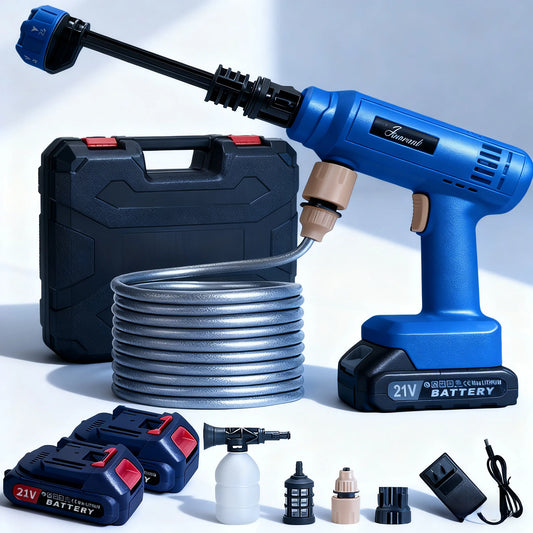 Cordless Electric High Pressure Car Wash Gun With Foam Generator