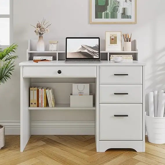 DAFIFY Ever Winner Desk With Drawers for Small Spaces